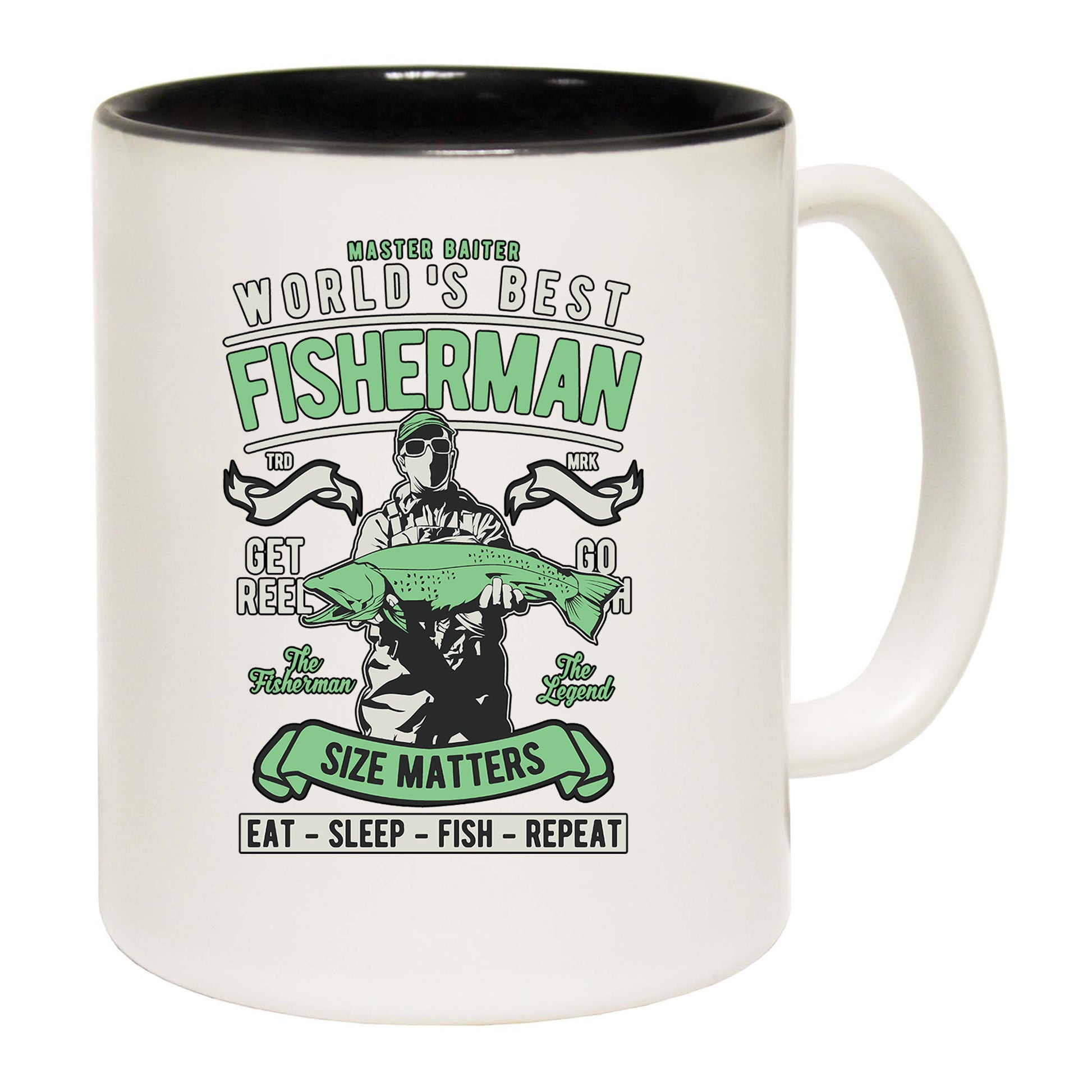 Worlds Best Fisherman Fishing Size Matters - Funny Coffee Mug