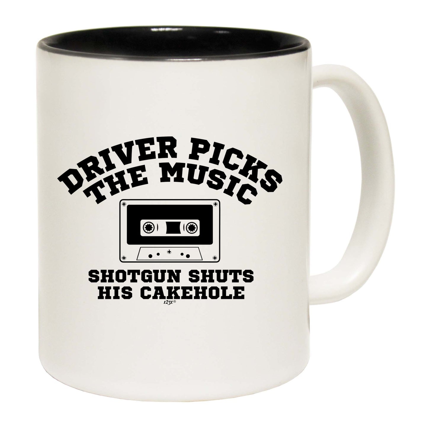 Driver Picks The Music Shotgun - Funny Coffee Mug