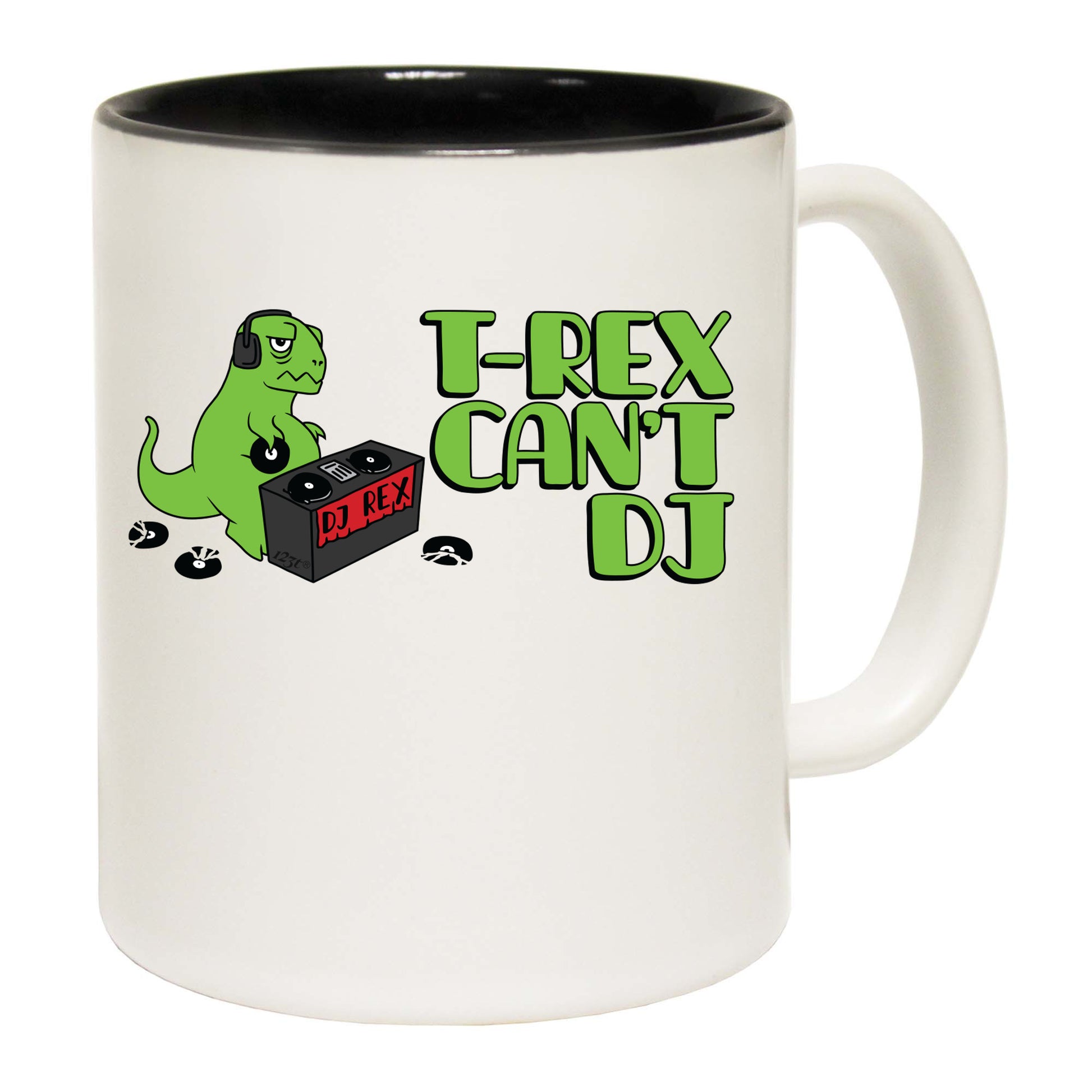 Trex Cant Dj Dinosaur - Funny Coffee Mug