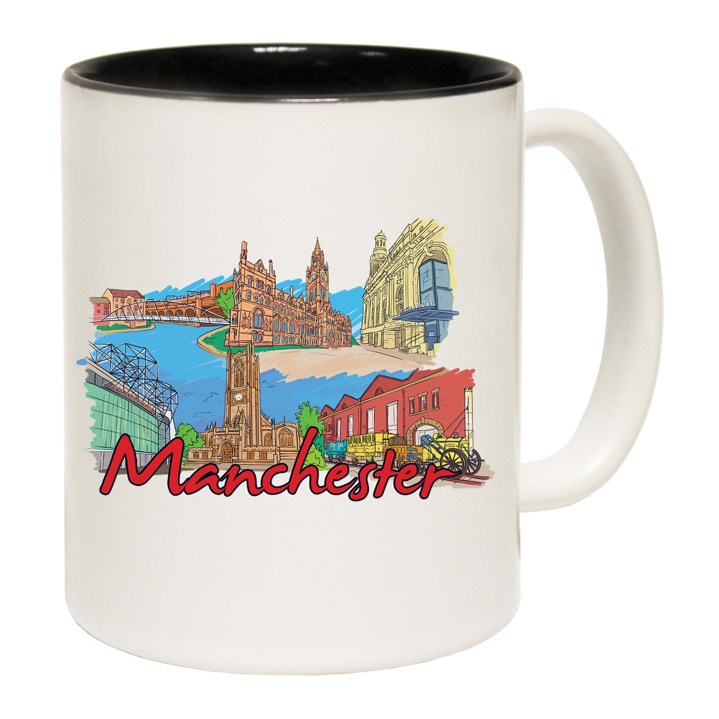 Manchester Uk United Kingdom Country Flag Destination - Funny Coffee Mug