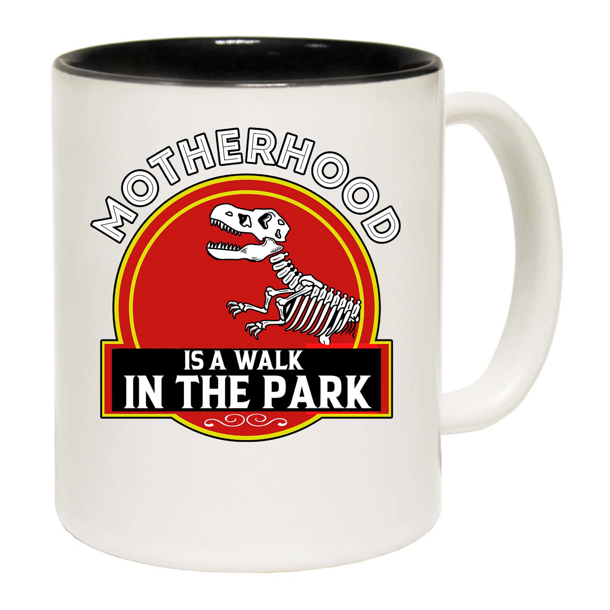 Motherhood Walk In The Park Mum Mothers Day Dinosaur - Funny Coffee Mug