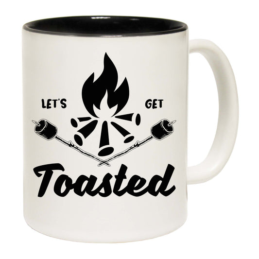 Lets Get Toasted Marshmallows Camping Campfire - Funny Coffee Mug