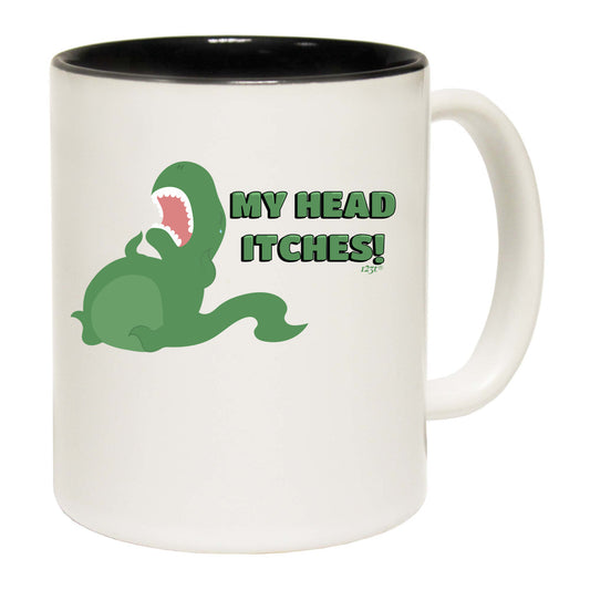 My Head Itches Dinosaur T Rex - Funny Coffee Mug