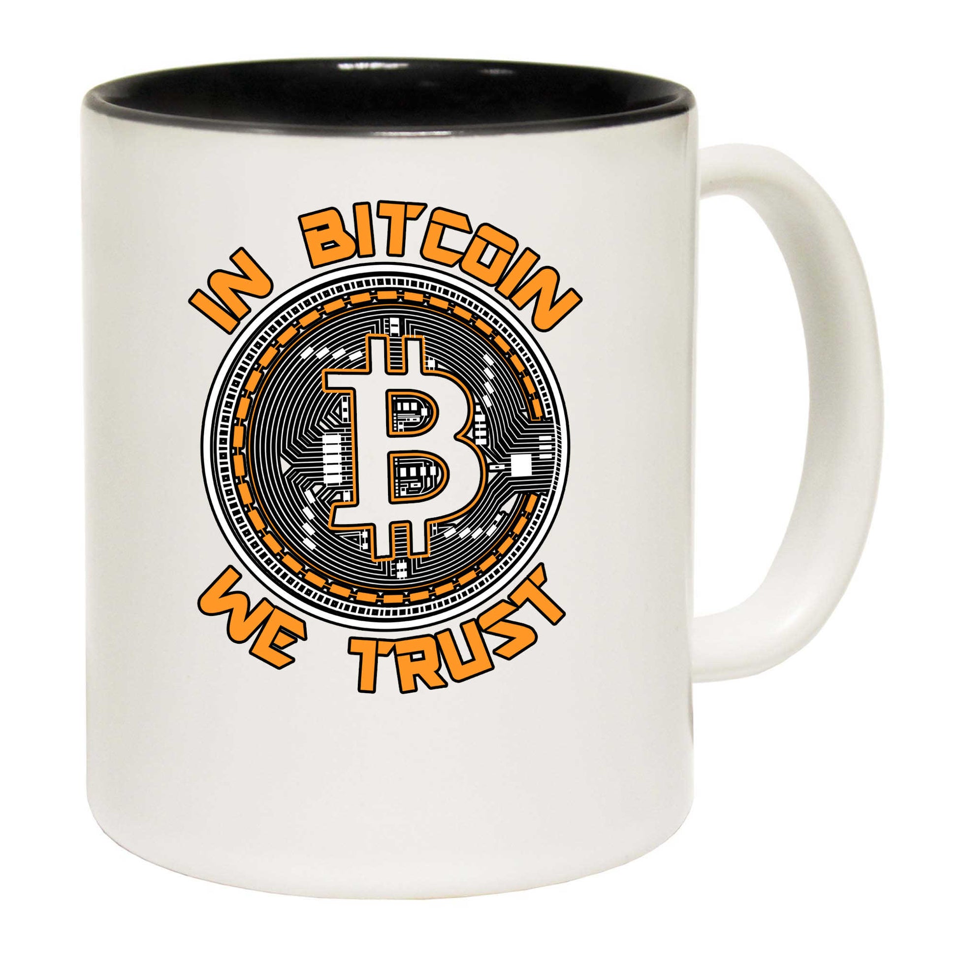 In Bitcoin We Trust Crypto Large Coin Design - Funny Coffee Mug