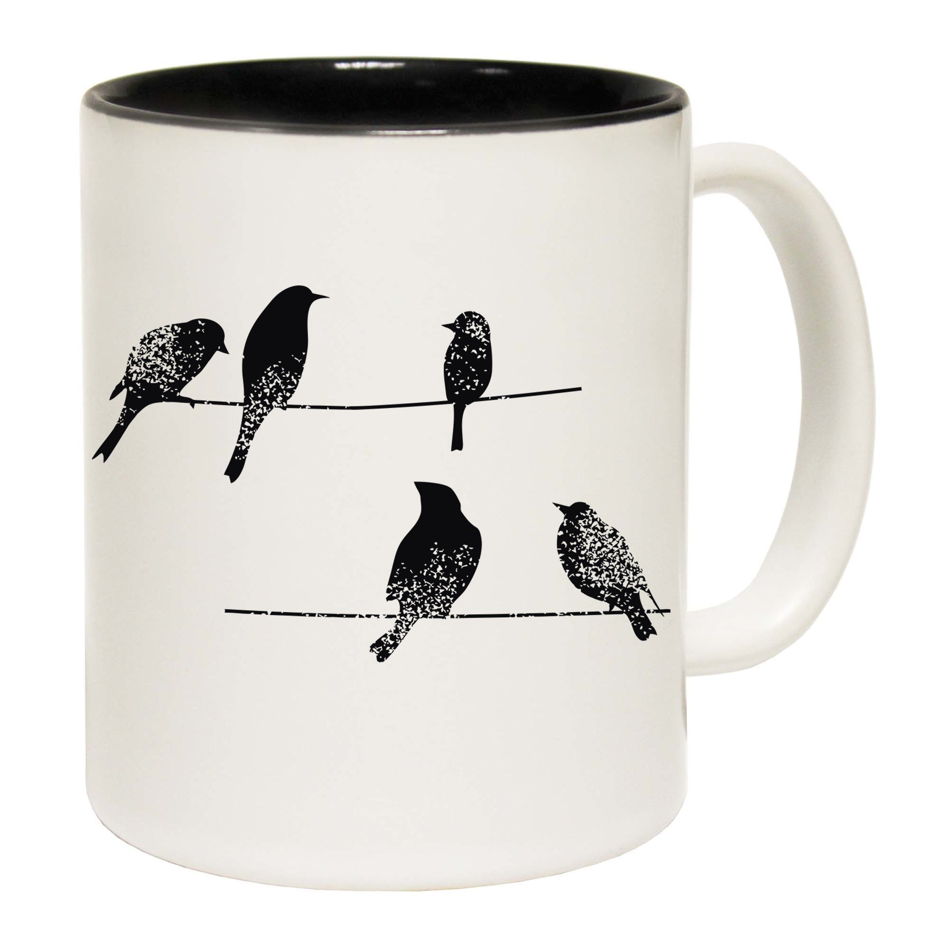 Birds On A Wire Bird Animal Fashion - Funny Coffee Mug