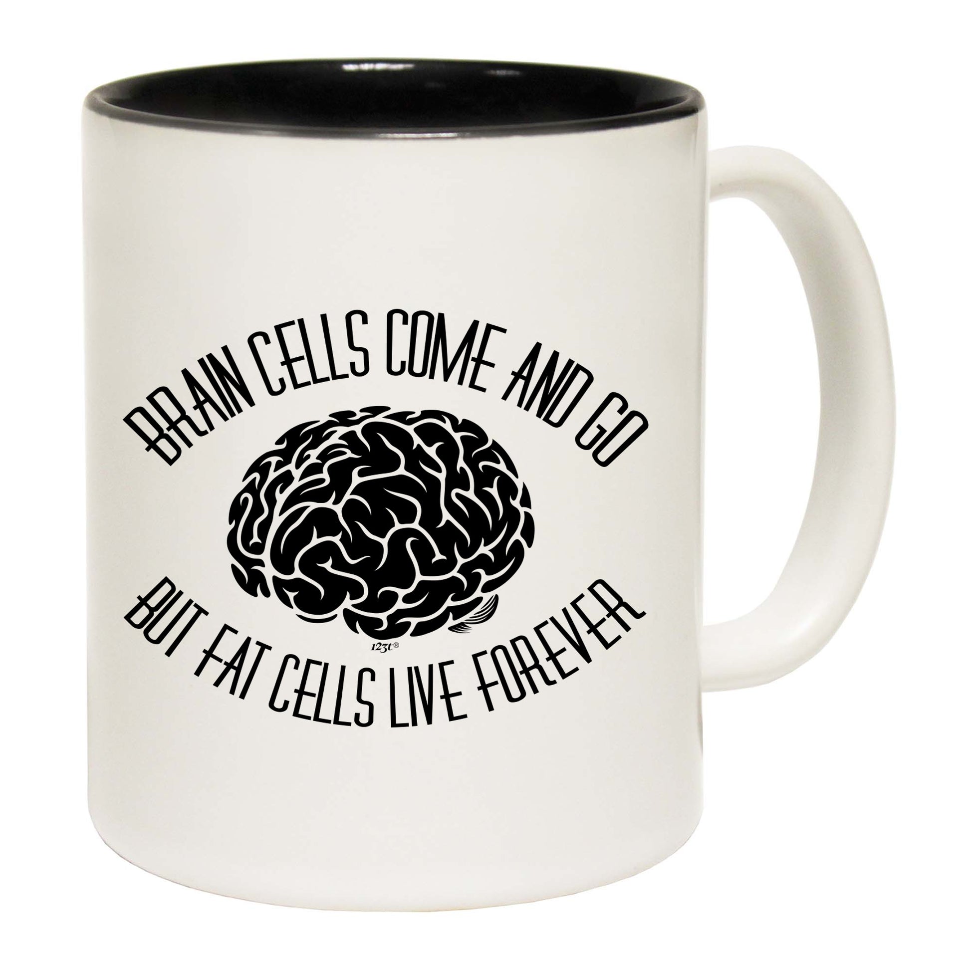 Brain Cells Come And Go But Fat Cells - Funny Coffee Mug