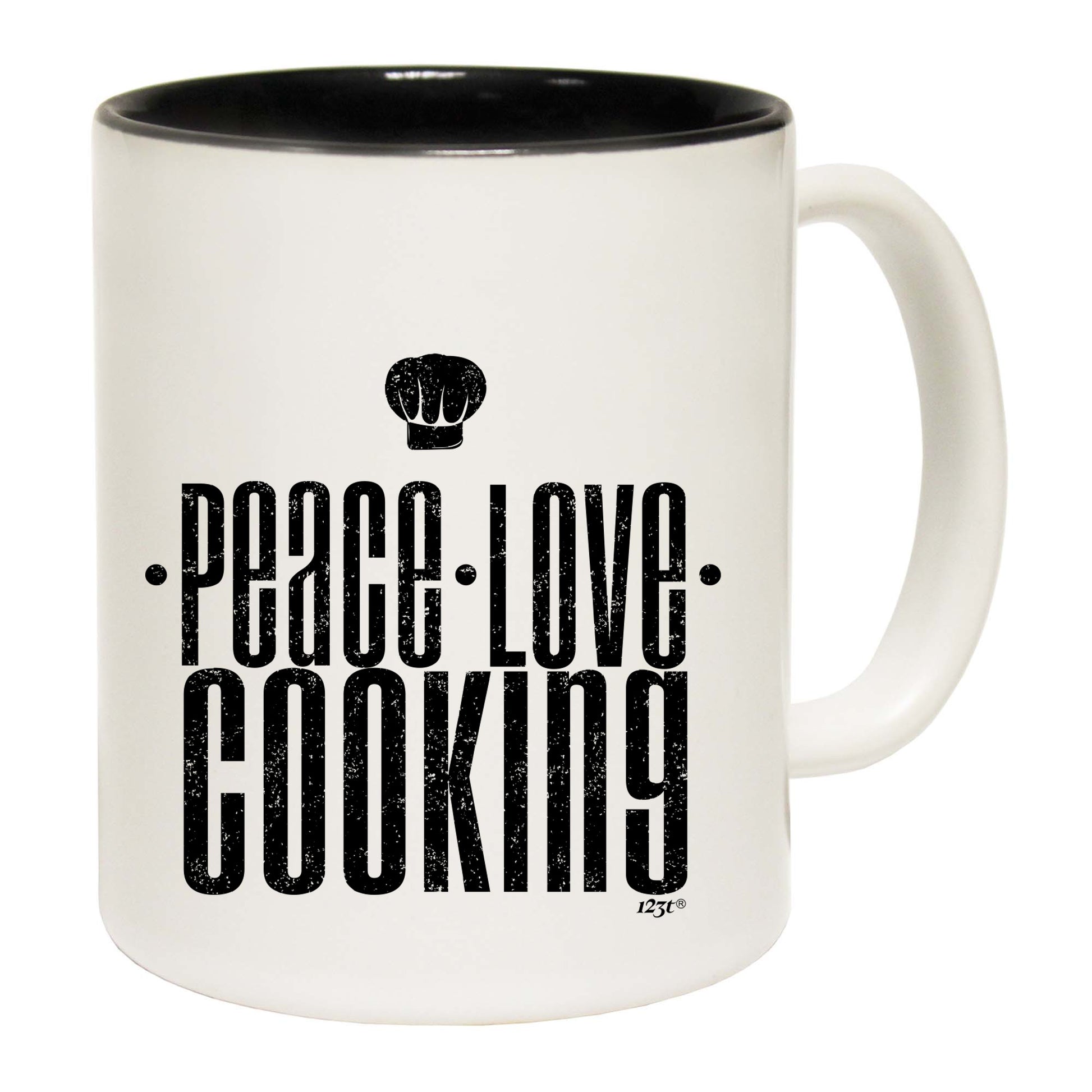 Peace Love Cooking - Funny Coffee Mug