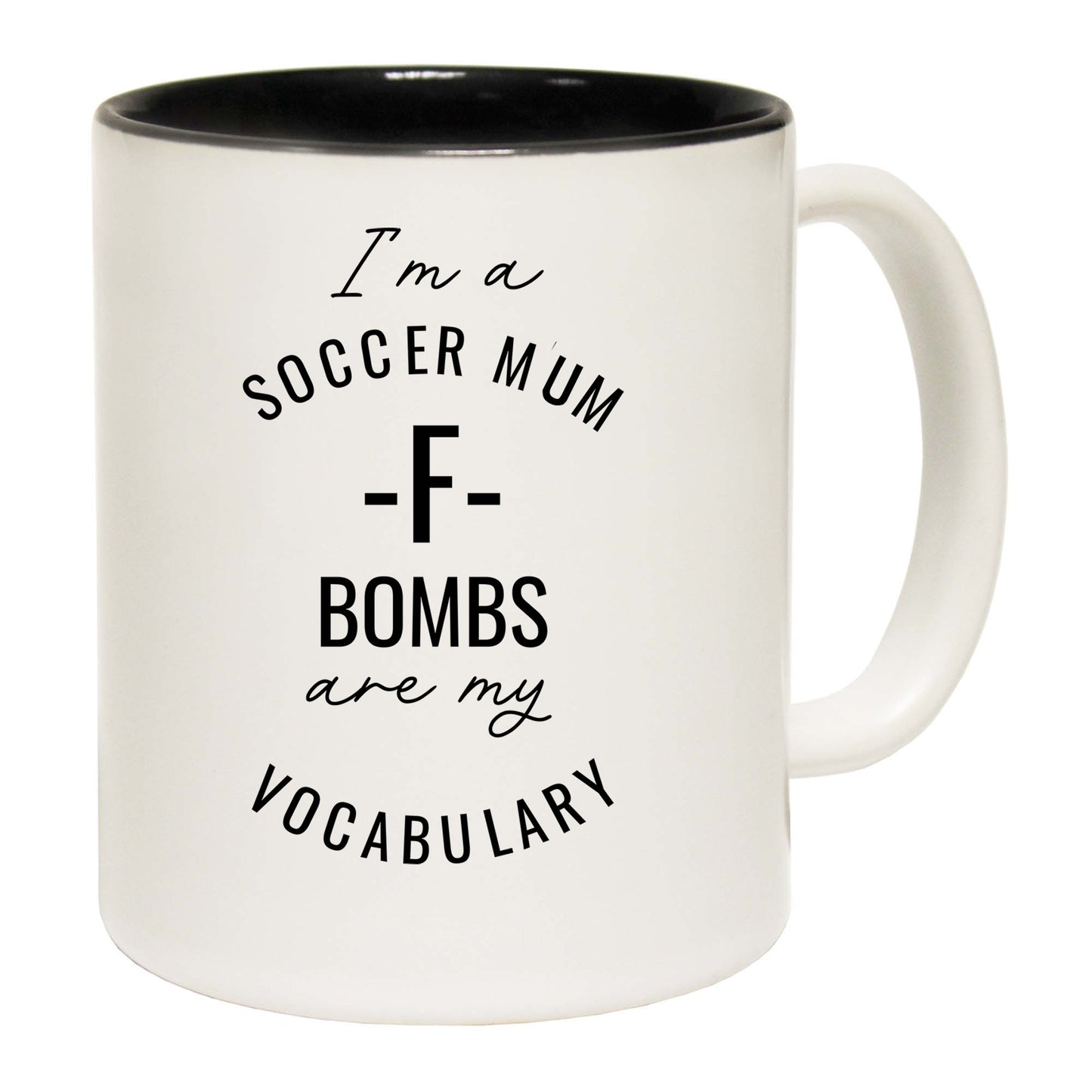 Soccer Mum Vocabulary F Bomb Football - Funny Coffee Mug