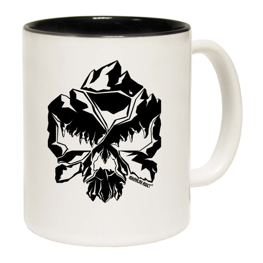 Rock Climbing Skull - Funny Coffee Mug