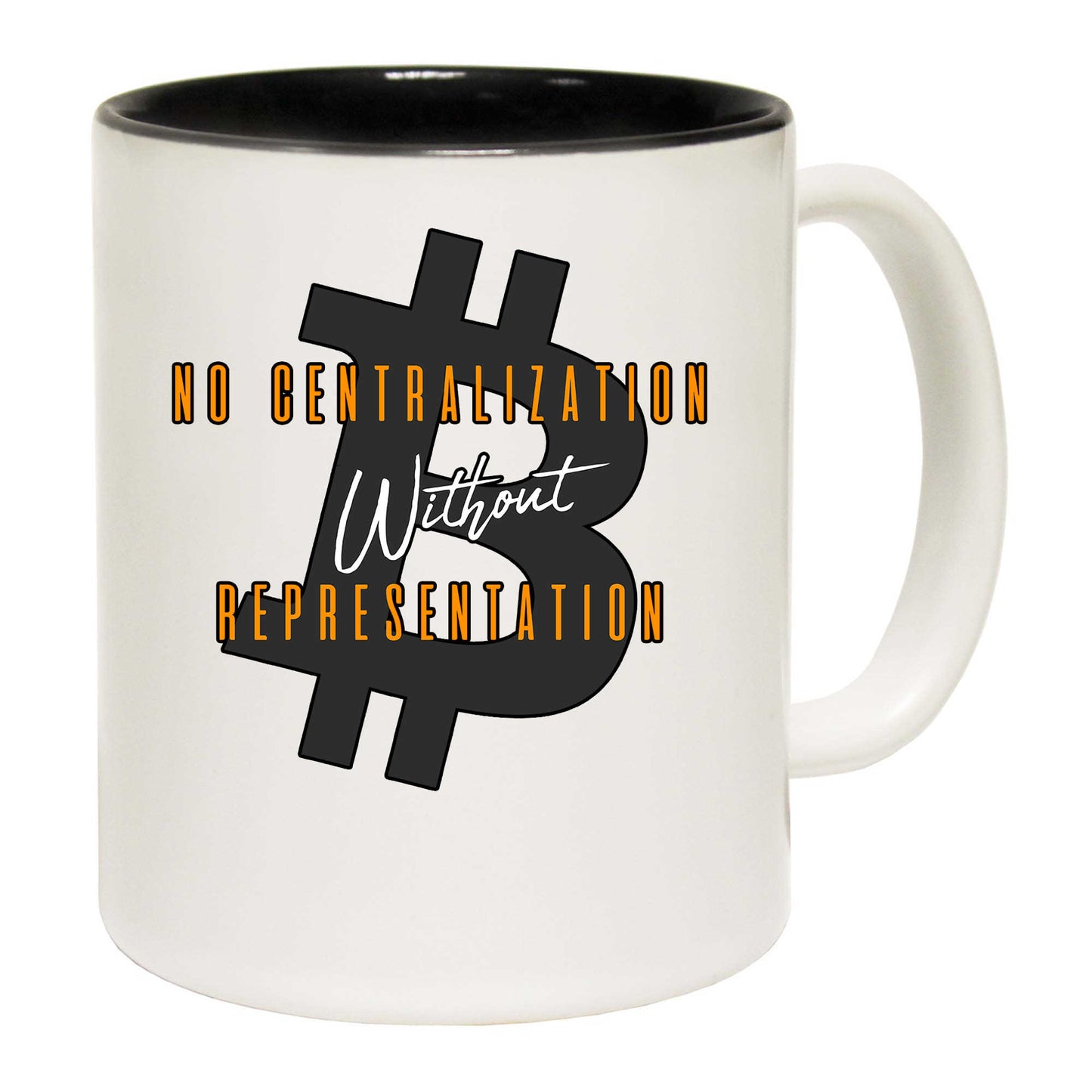 No Centralization Without Representation With Bitcoin - Funny Coffee Mug