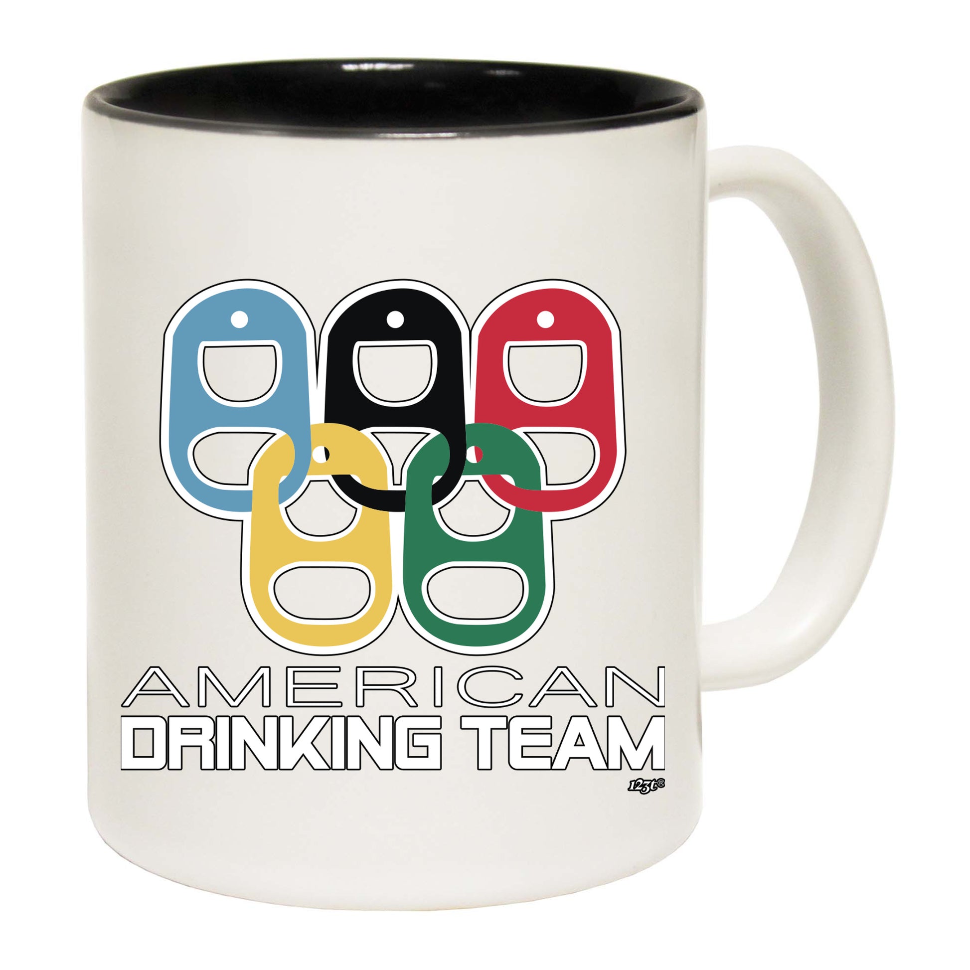 American Drinking Team Rings - Funny Coffee Mug