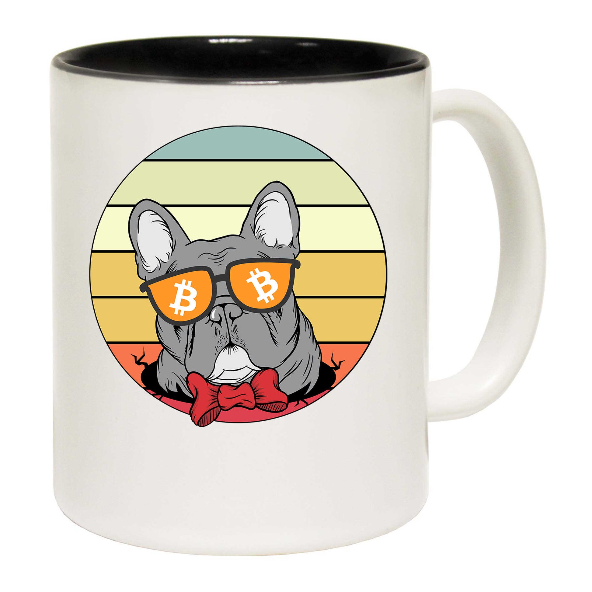 Dog Lovers Trade Bitcoin Vintage Design - Funny Coffee Mug