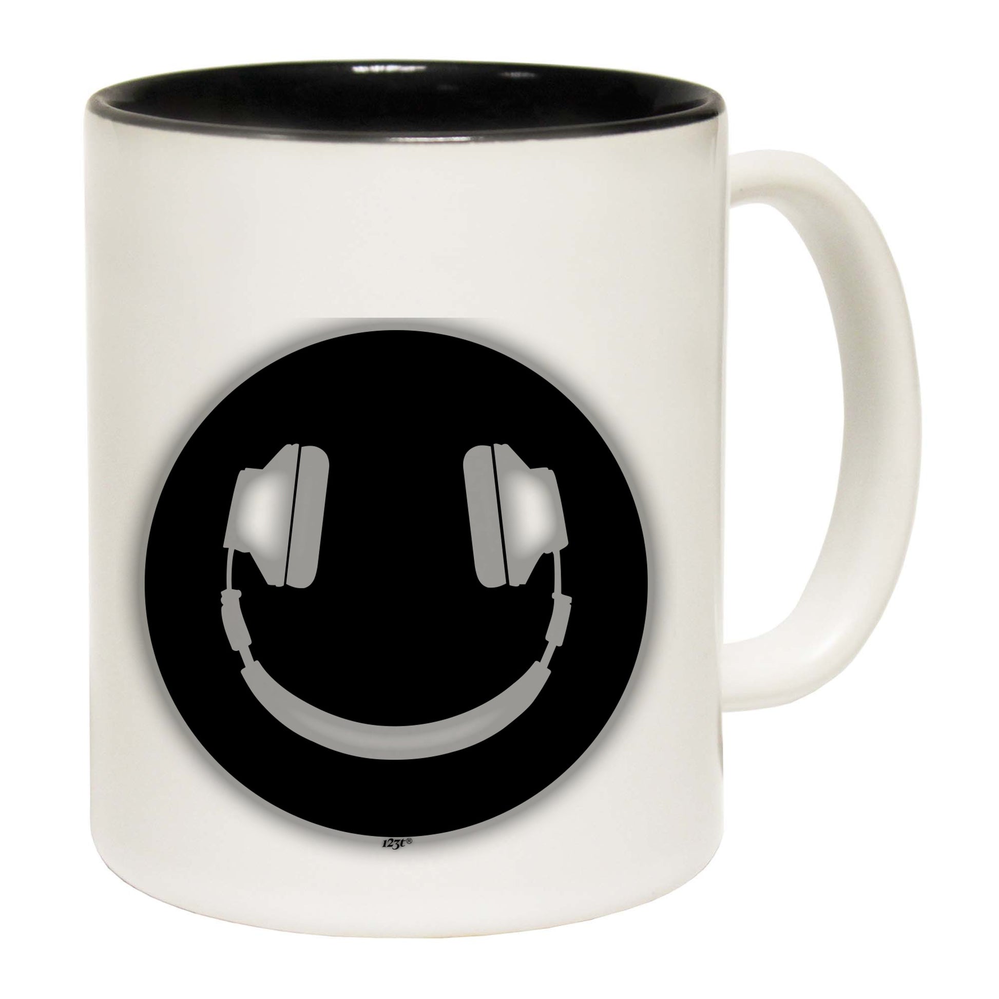 Headphone Smile Glow In The Dark - Funny Coffee Mug