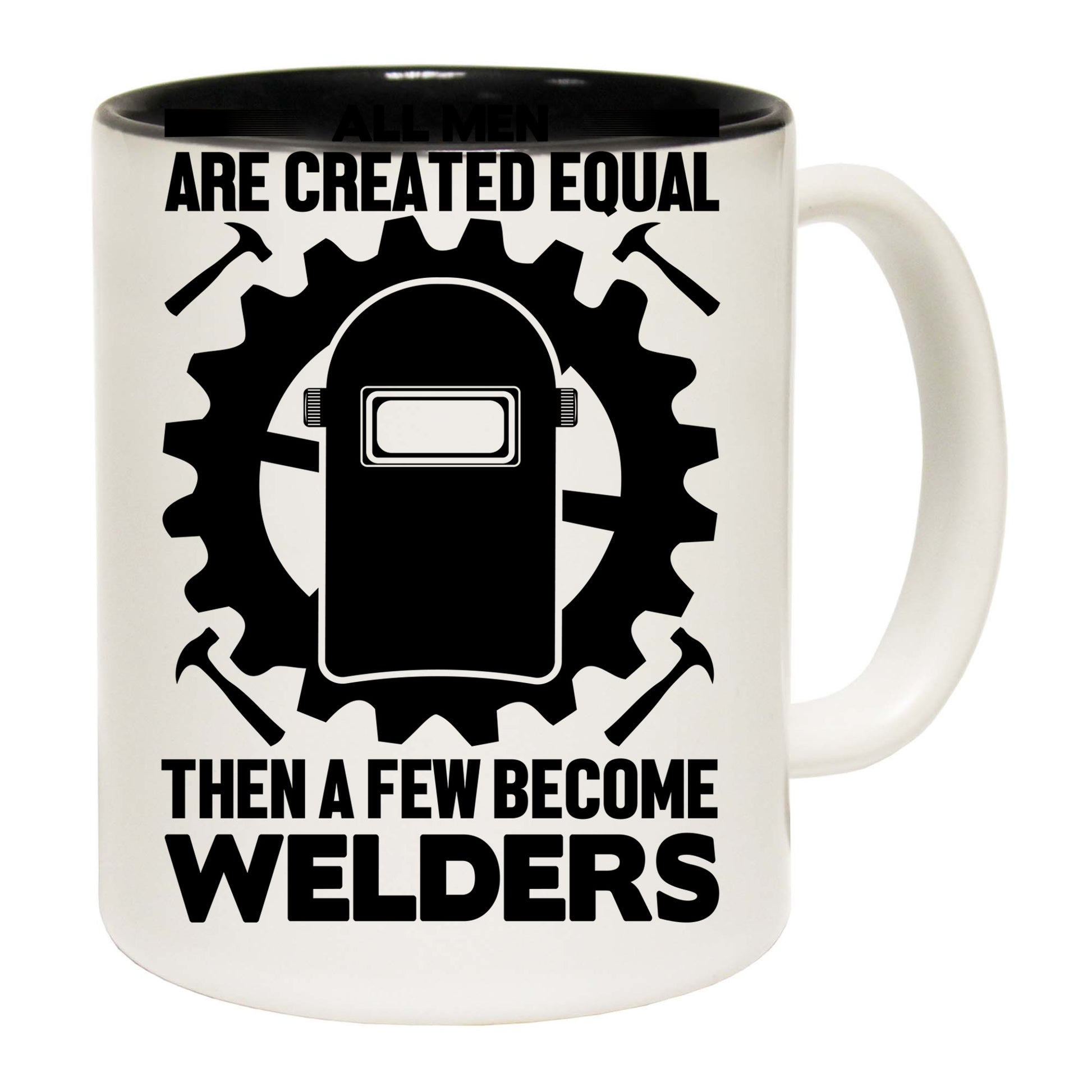 Welders All Men Are Created Welding - Funny Coffee Mug