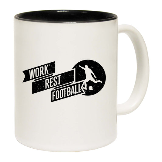 Work Rest Football - Funny Coffee Mug