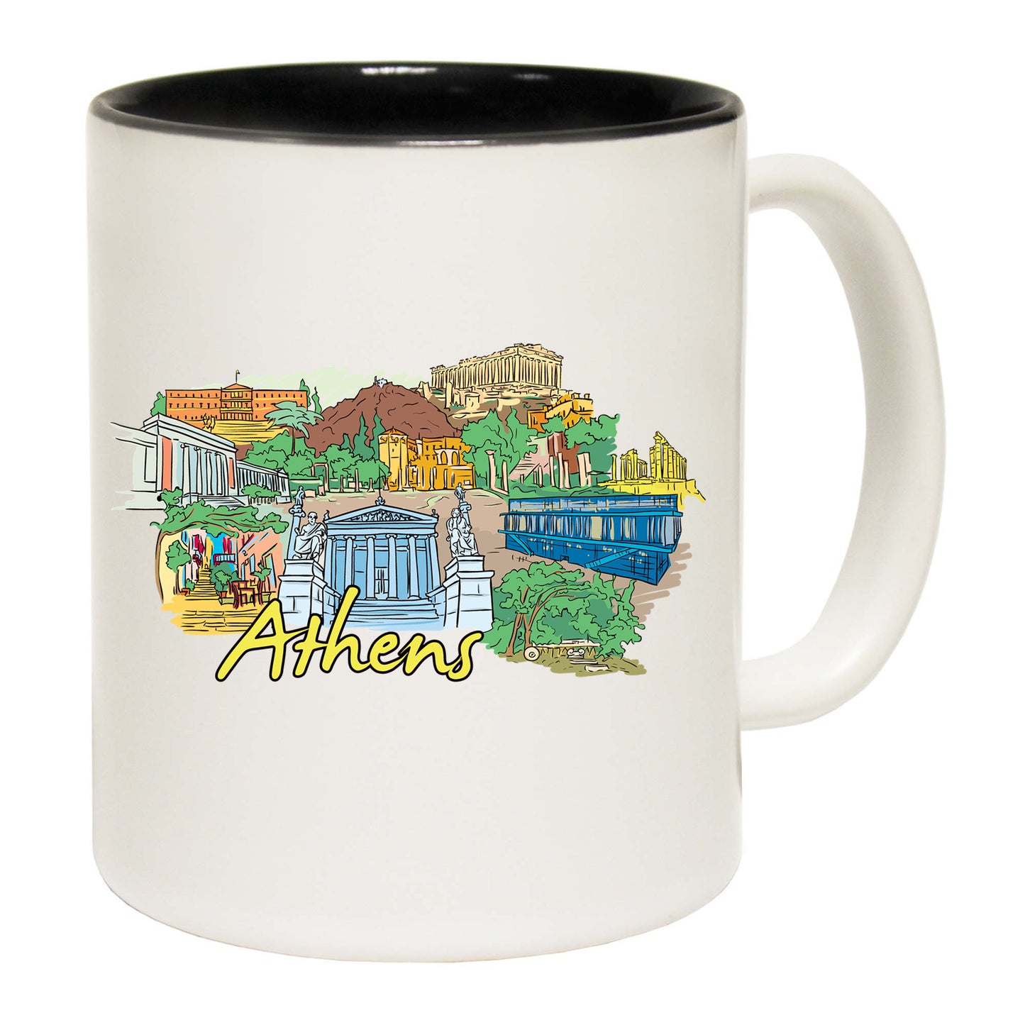 Arthens Greece Country Flag Destination - Funny Coffee Mug