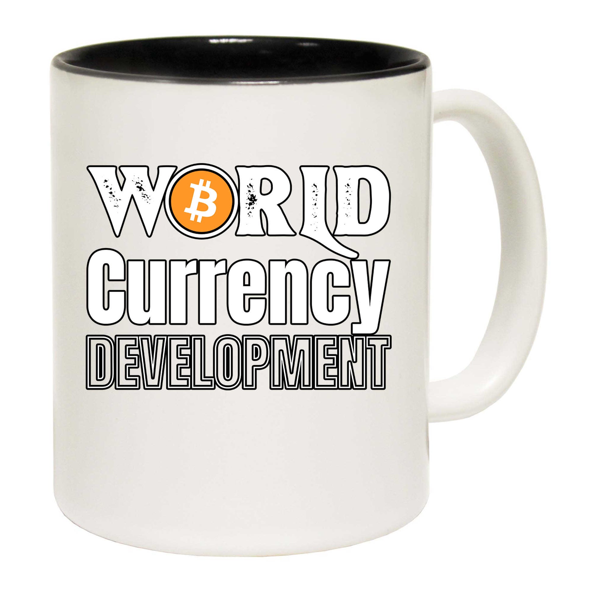 World Currency Development Bitcoin - Funny Coffee Mug