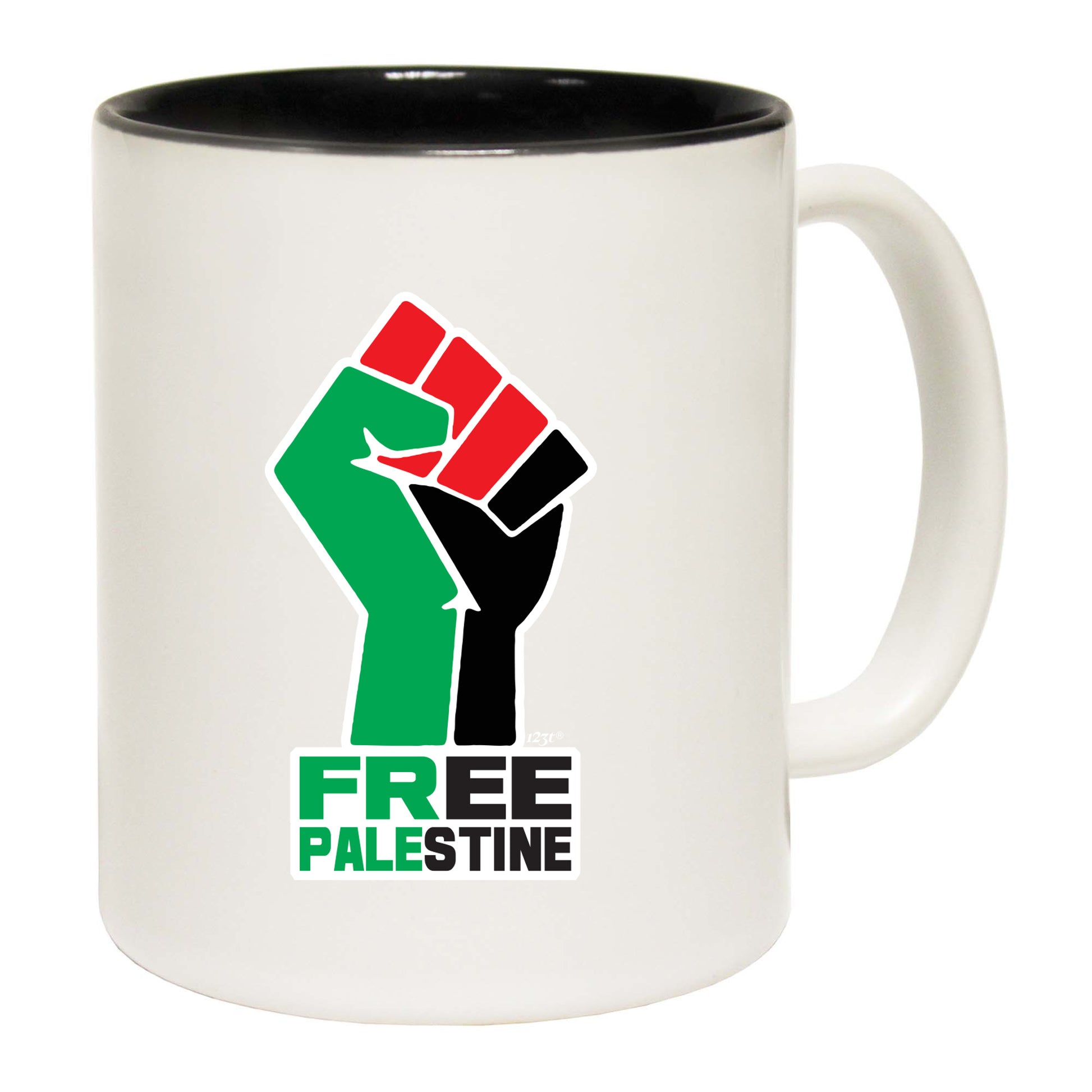 Free Palestine Fist - Funny Coffee Mug