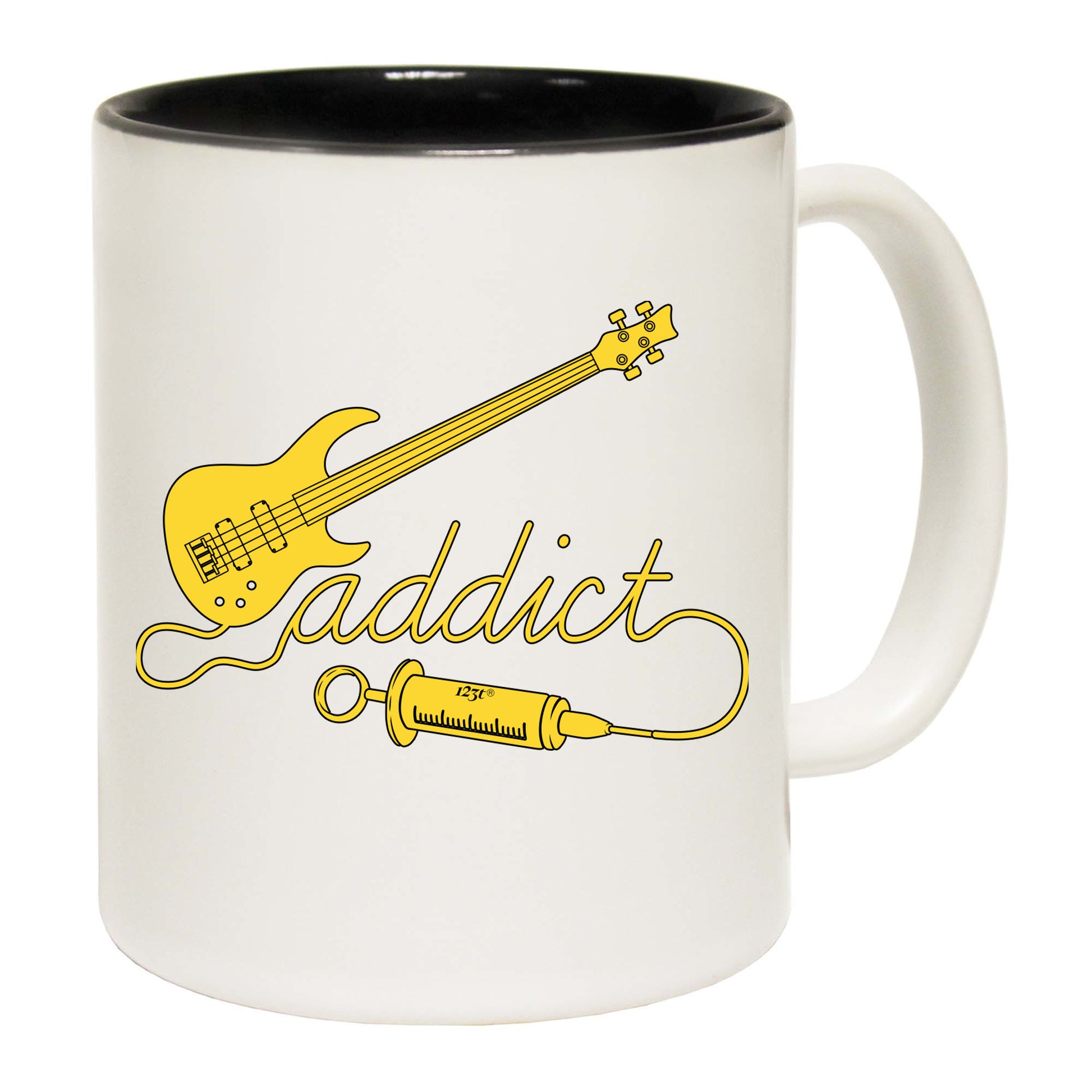 Bass Guitar Addict Music - Funny Coffee Mug