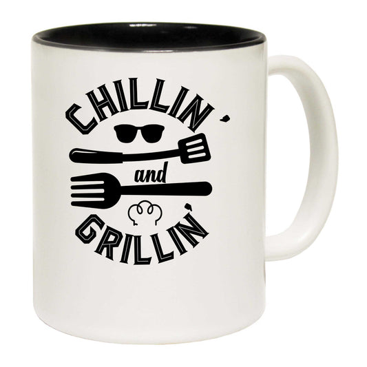 Chillin And Grillin Outdoor Summer Bbq - Funny Coffee Mug