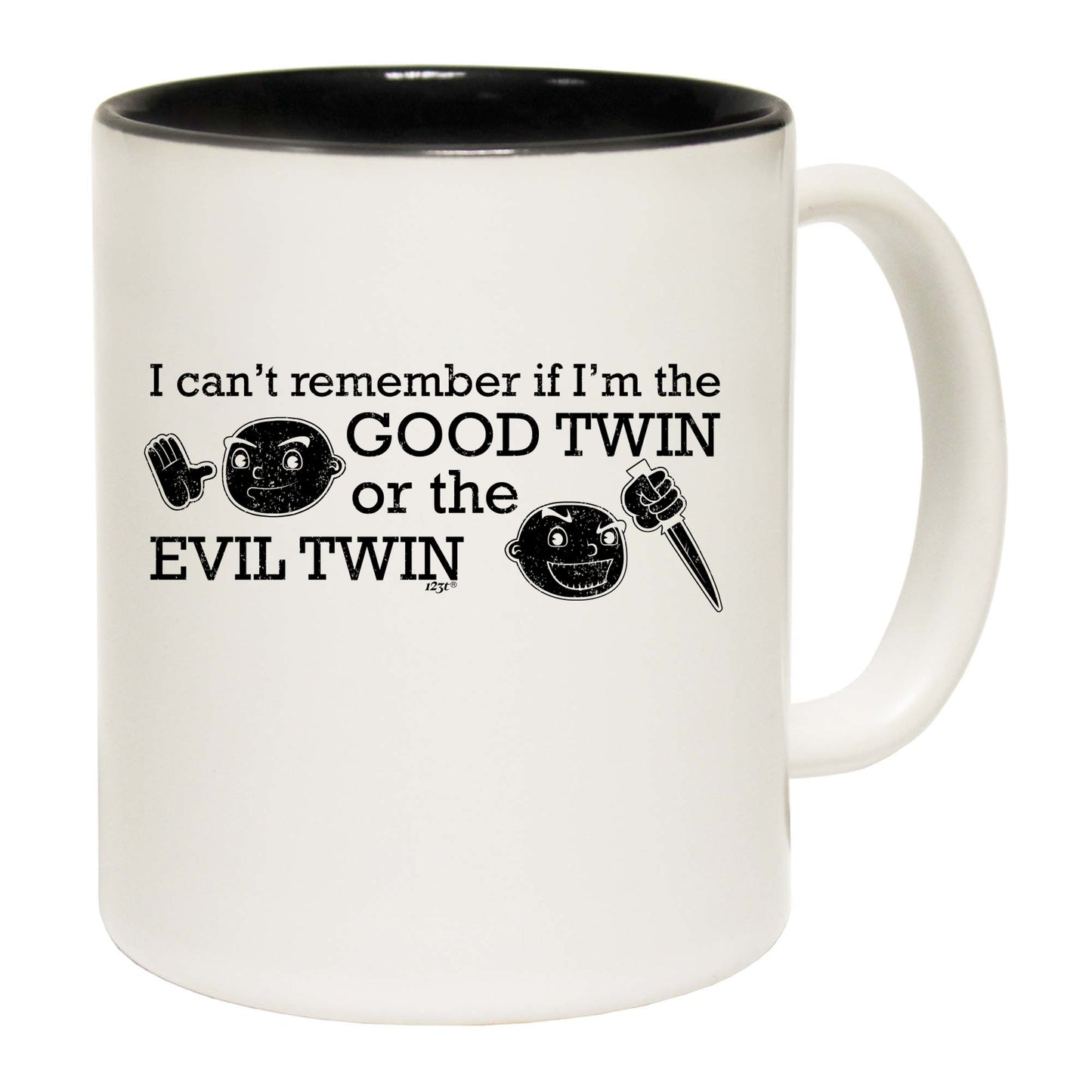 Good Twin Or The Evil Twin - Funny Coffee Mug