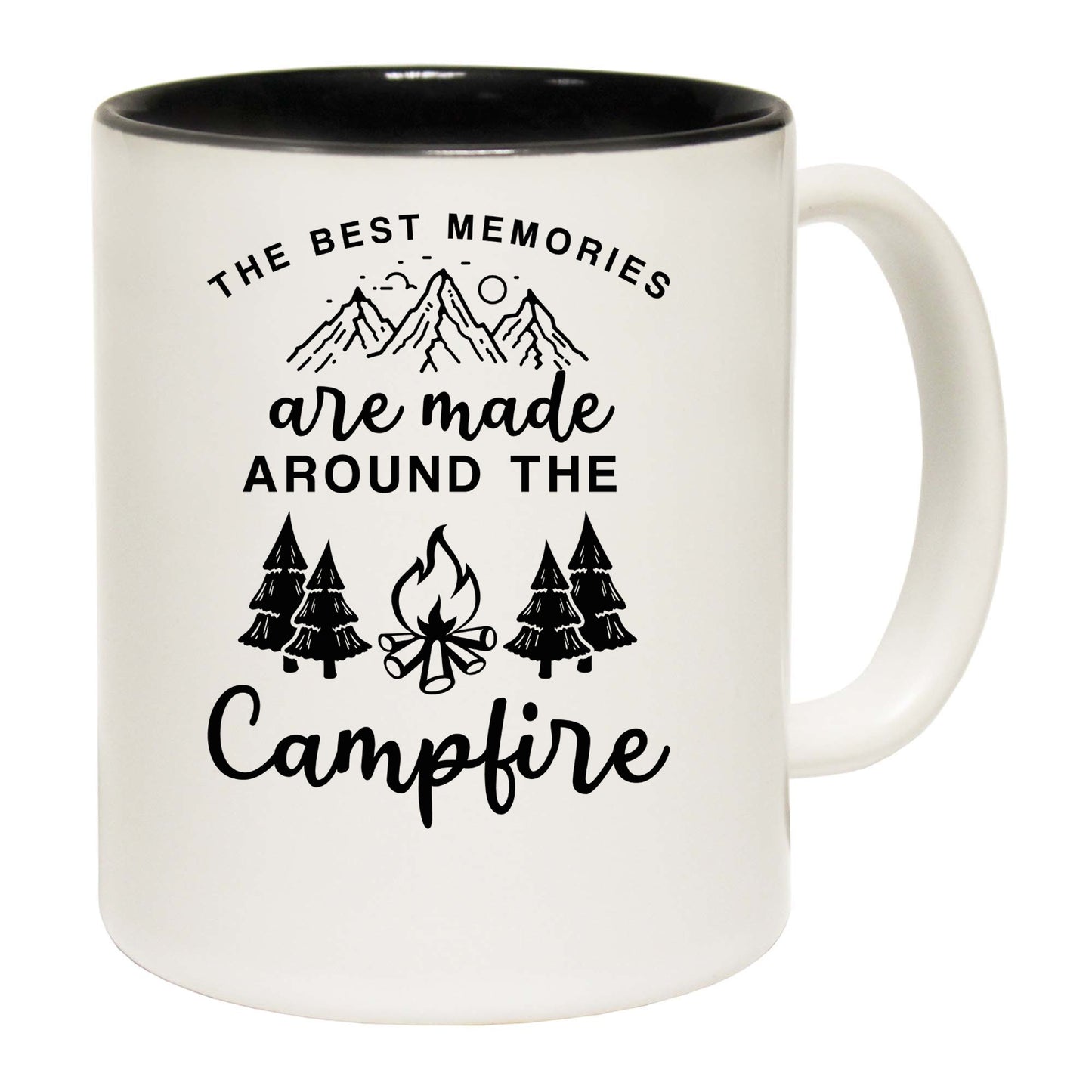 Camping Best Memories Are Made Around A Campfire - Funny Coffee Mug