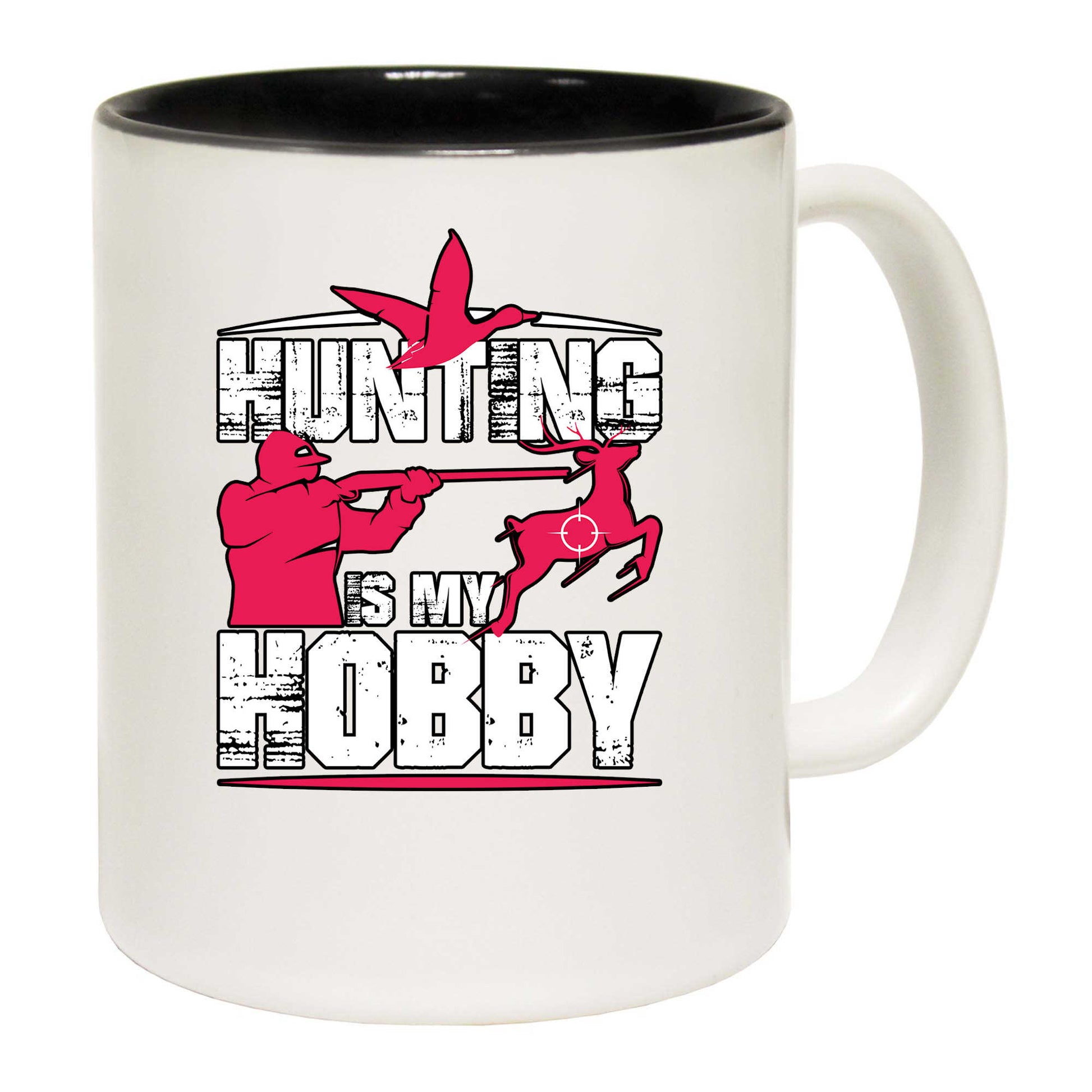 Hunting Is My Hobby Deer Duck - Funny Coffee Mug