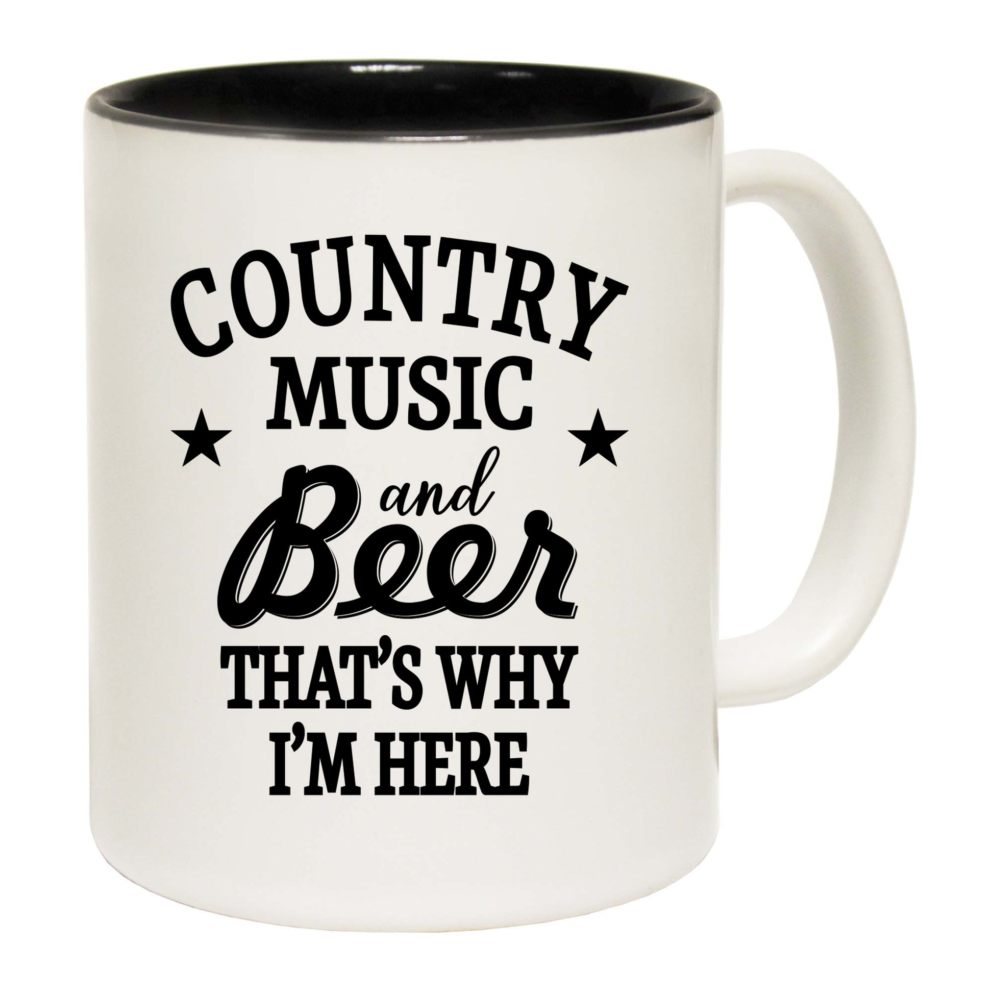 Country Music And Beer - Funny Coffee Mug