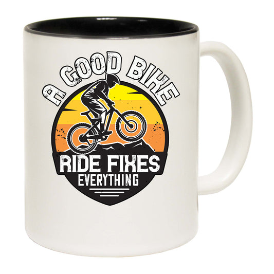 Dirt Bike A Good Bike Ride Fixes Everything - Funny Coffee Mug