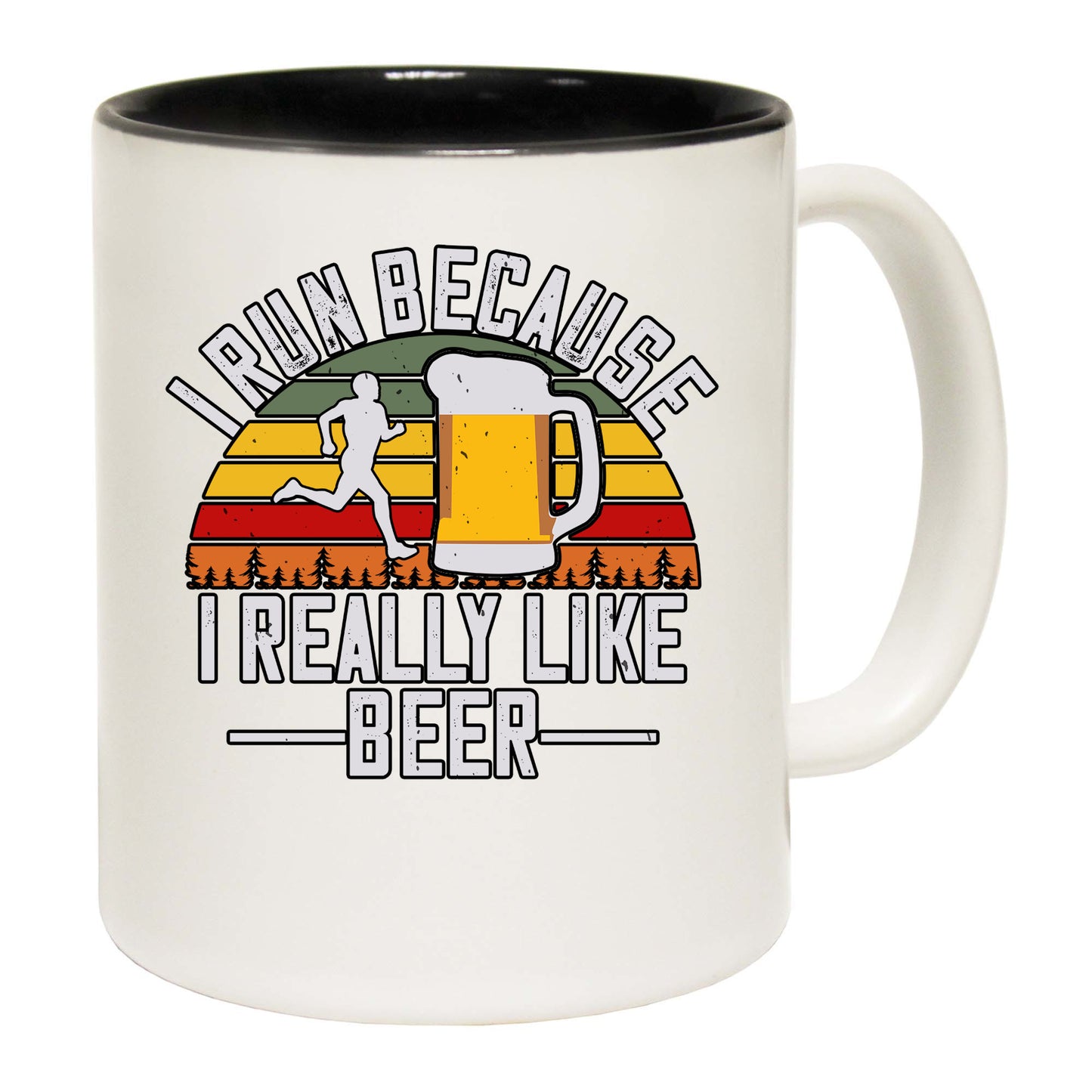 Beer I Run Because I Really Like Beer - Funny Coffee Mug