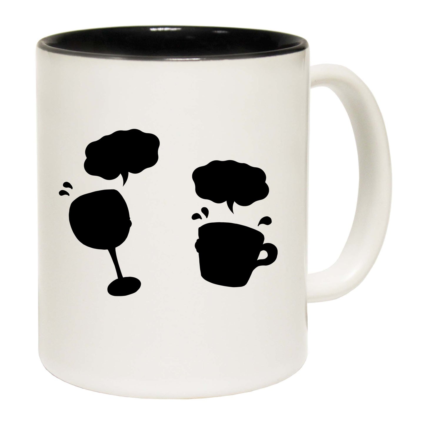 She Loves Me More Wine & Coffee - Funny Coffee Mug