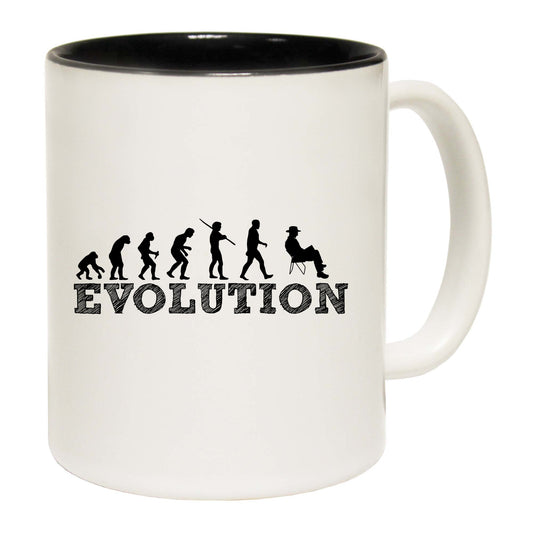 Evolution Retirement Lawn Chair - Funny Coffee Mug