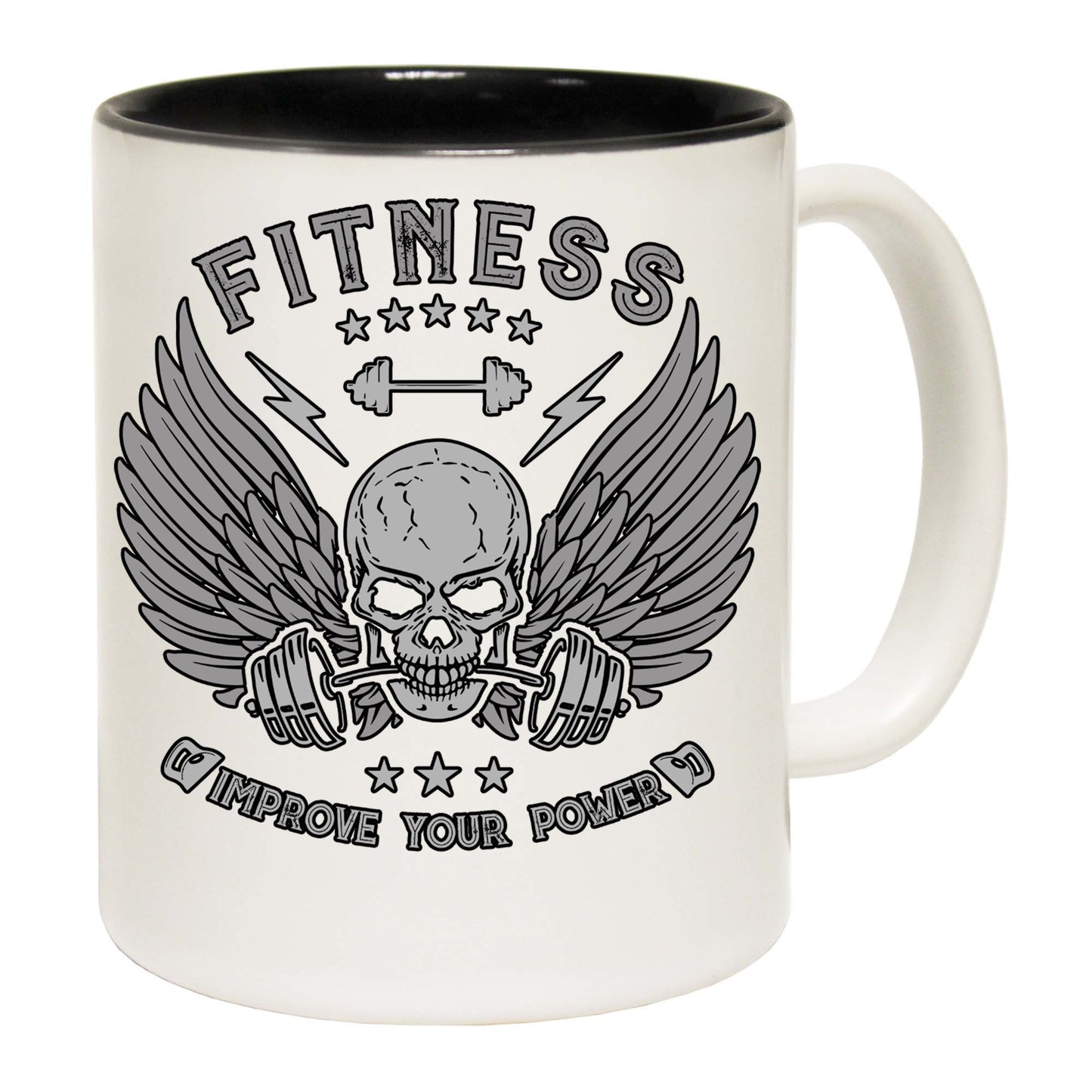 Fitness Improve Your Power Gym Bodybuilding Weights - Funny Coffee Mug