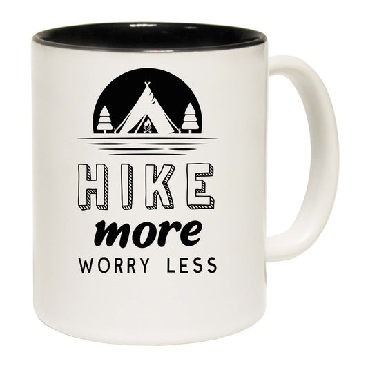 Hike More Worry Less Hiking - Funny Coffee Mug