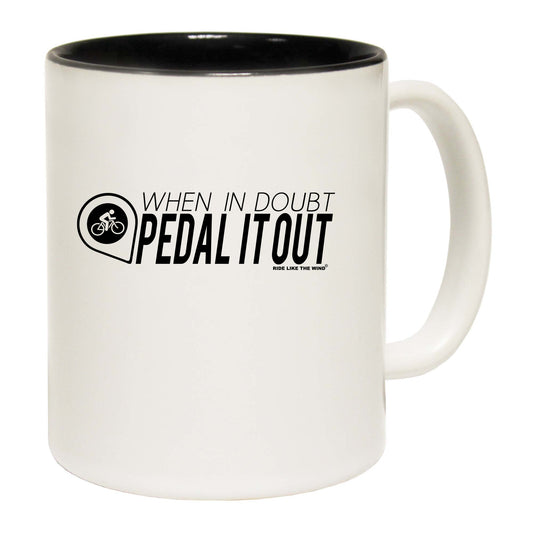 Rltw When In Doubt Pedal It Out White - Funny Coffee Mug