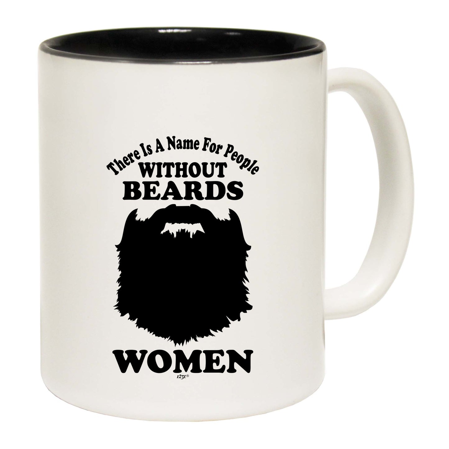 There Is A Name For People Without Beards White - Funny Coffee Mug