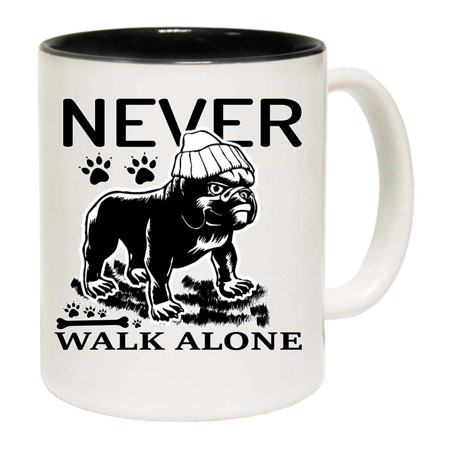 Never Walk Alone Dog - Funny Coffee Mug