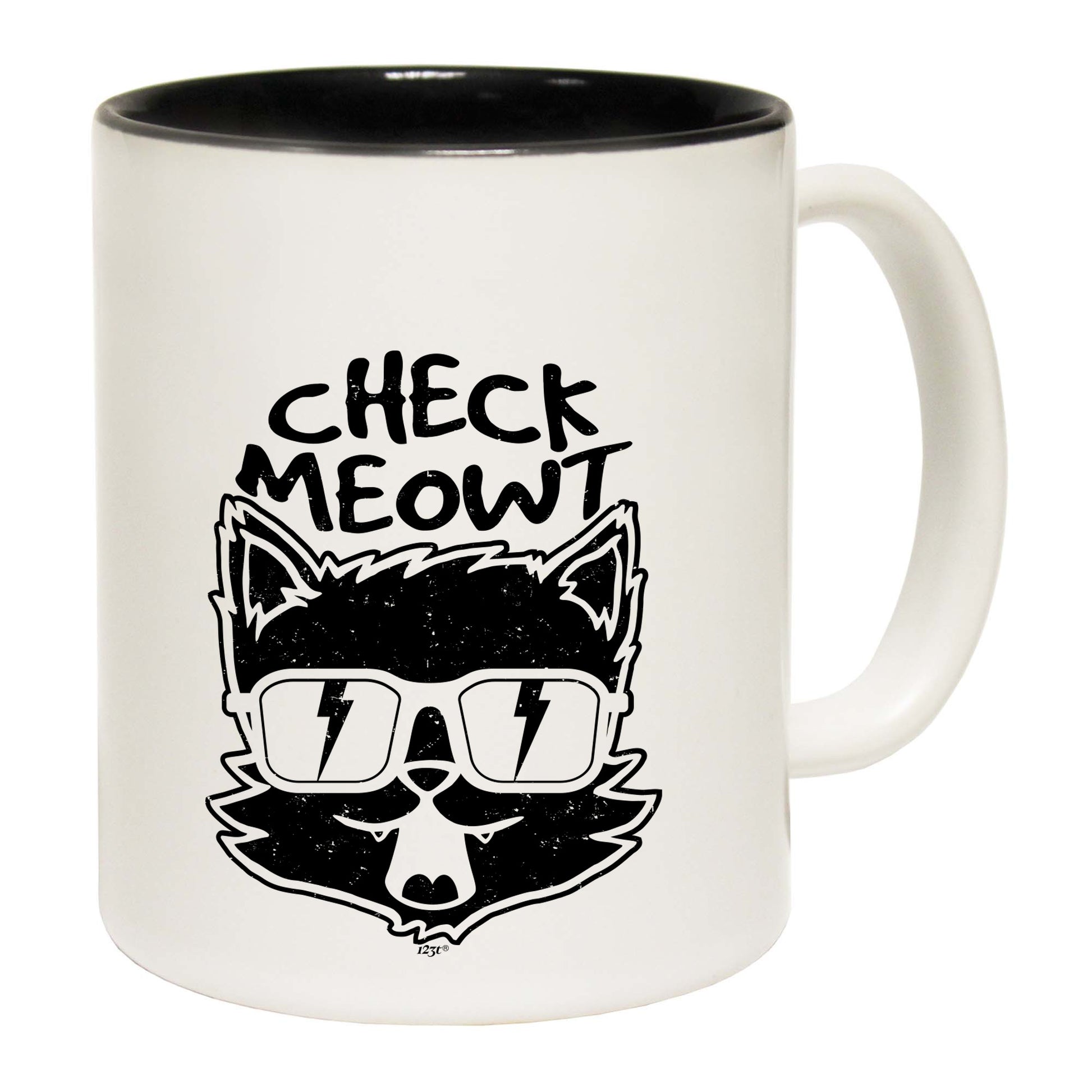 Check Meowt Cat - Funny Coffee Mug