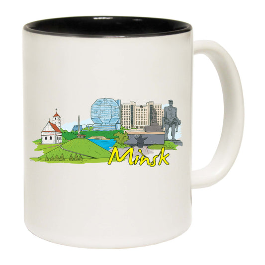 Minsk Belarus Country Flag Destination - Funny Coffee Mug