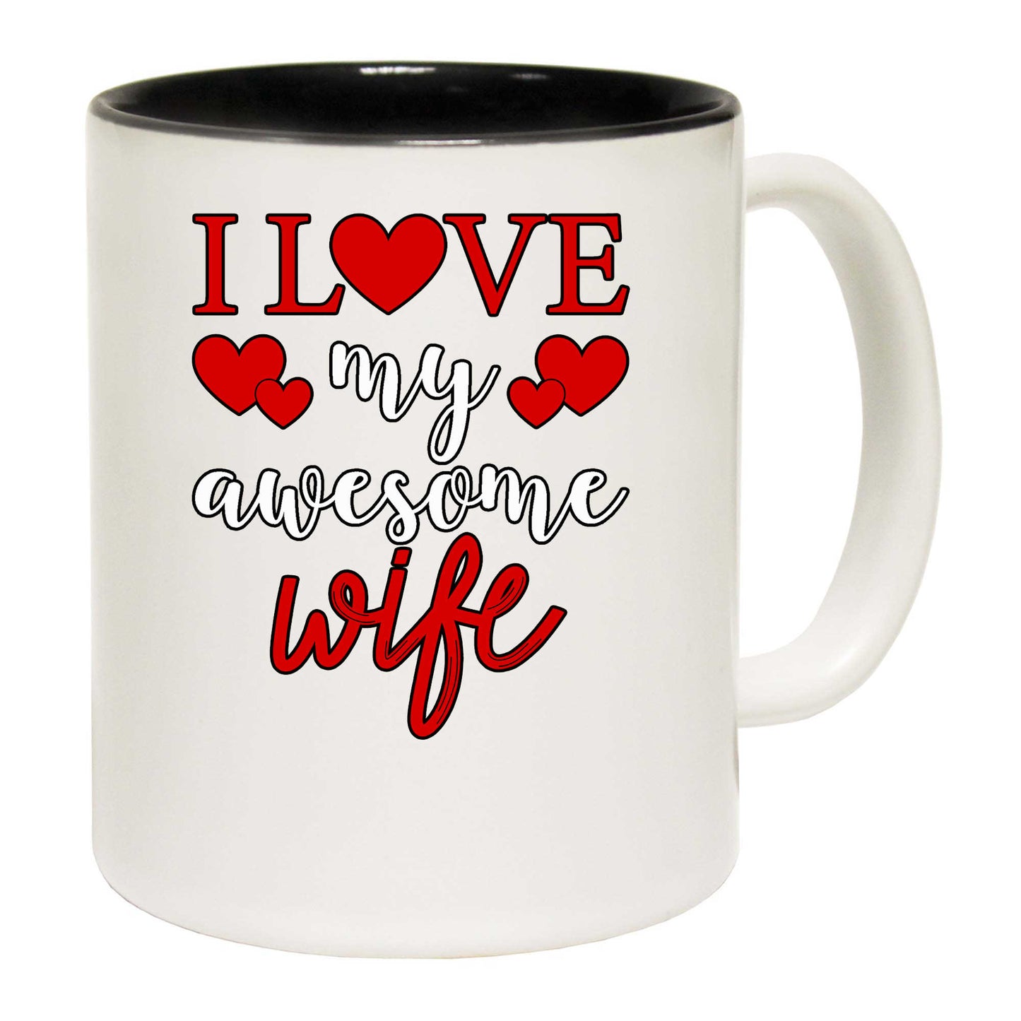 I Love My Awesome Wife Valentines Day - Funny Coffee Mug