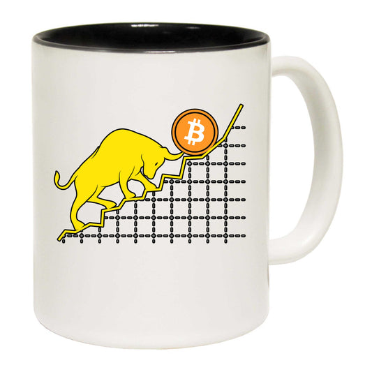 Bitcoin Trader Crypto Asset Trader Bull Trend Art - Funny Coffee Mug