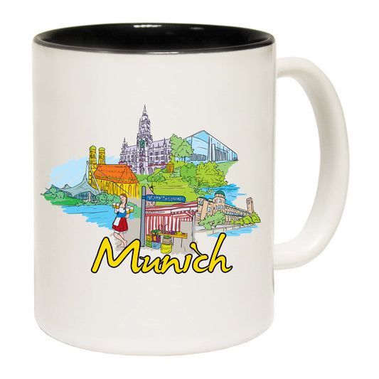 Munich Bavaria Germany Country Flag Destination - Funny Coffee Mug