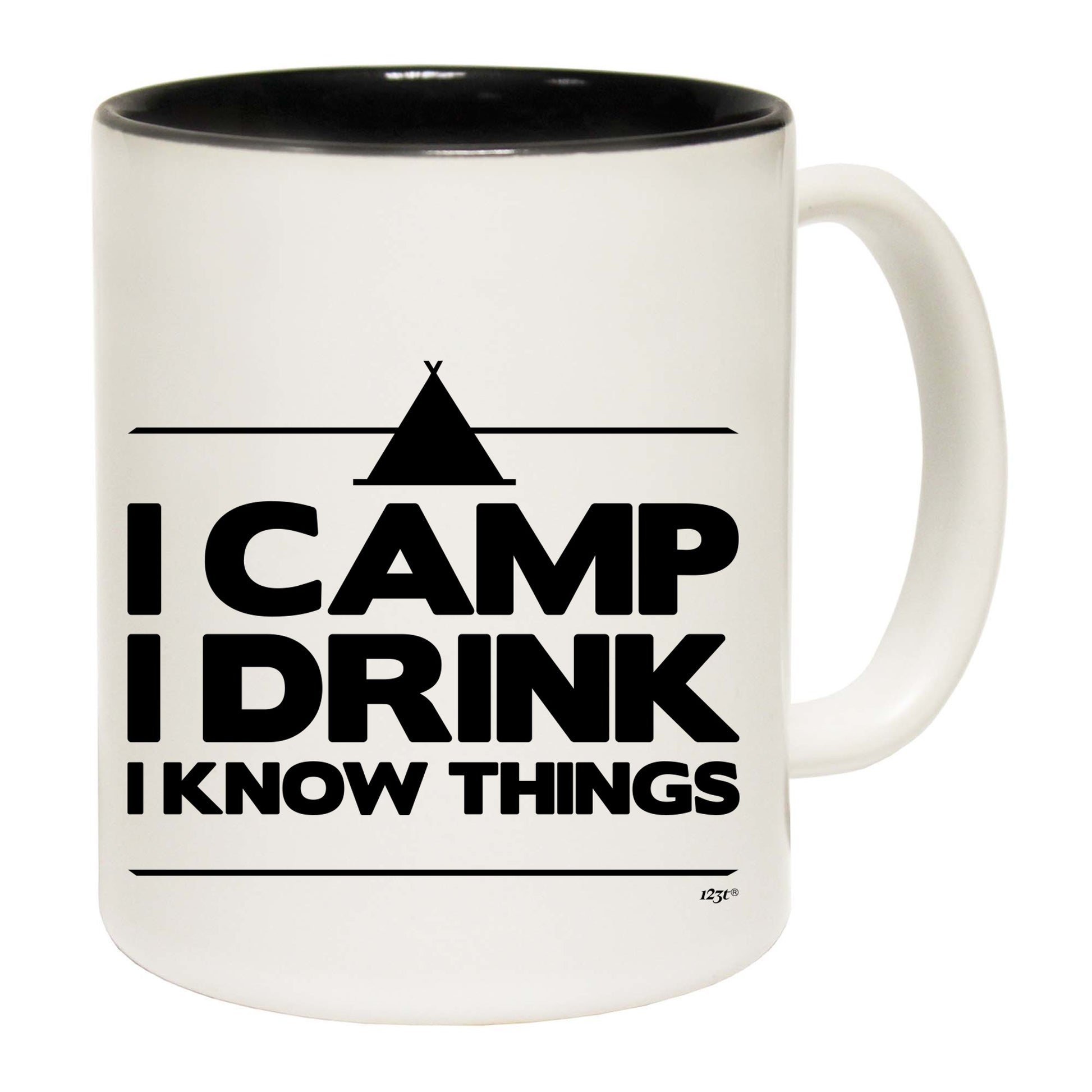 Camping Camp Drink Know Things - Funny Coffee Mug