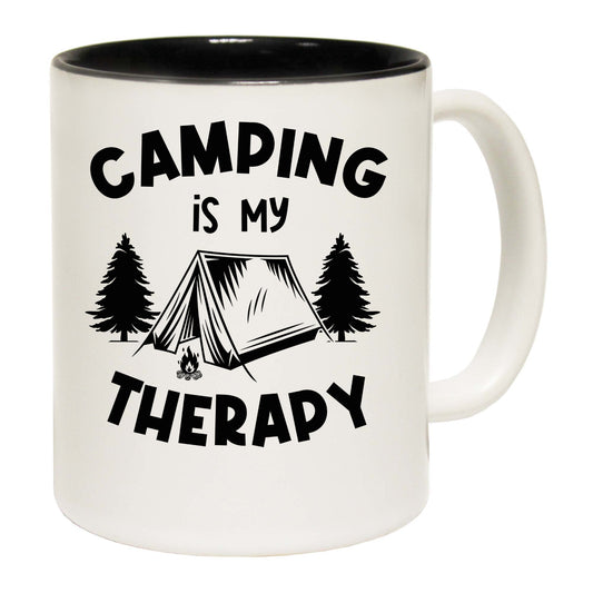 Camping Is My Therapy - Funny Coffee Mug