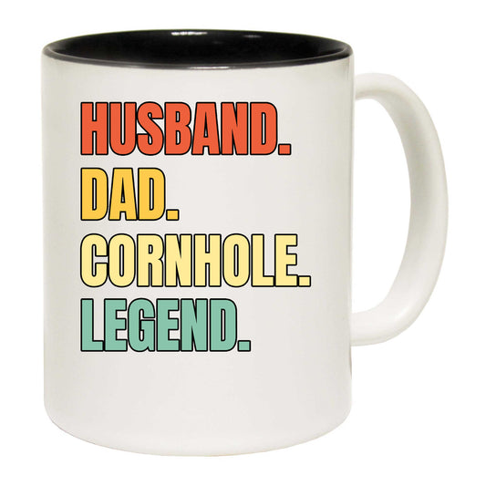 Husband Dad Cornhole Legend - Funny Coffee Mug