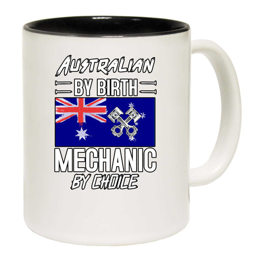 Australian Flag By Birth Mechanic - Funny Coffee Mug