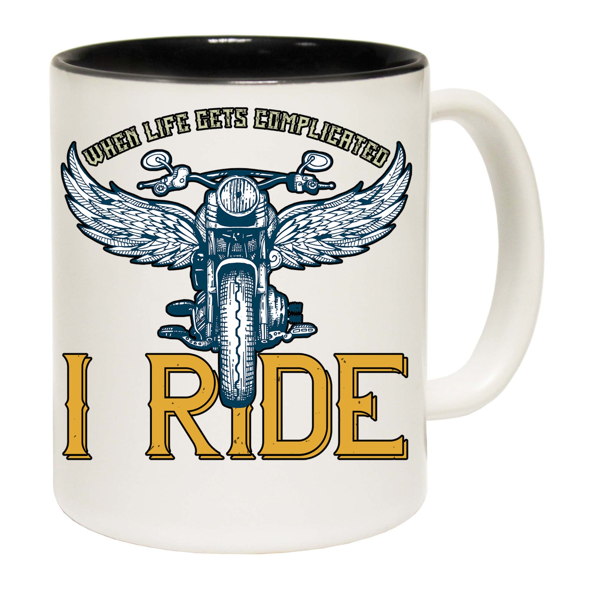 When Life Gets Complicated Motorbikle Motorcycle - Funny Coffee Mug