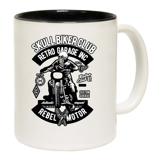 Skull Biker Club Motorbike Motorcycle - Funny Coffee Mug