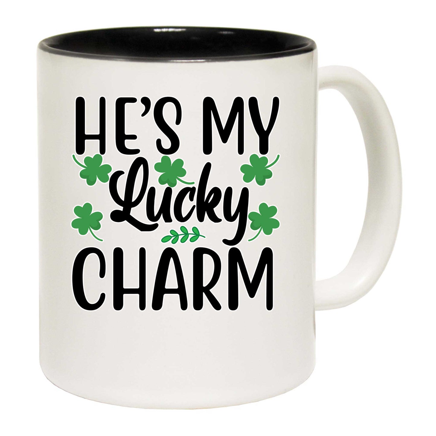 Hes My Lucky Charm Irish St Patricks Day Ireland - Funny Coffee Mug