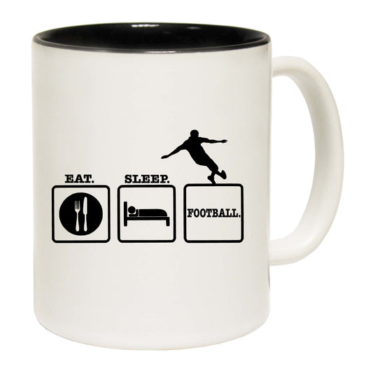 Eat Sleep Football - Funny Coffee Mug